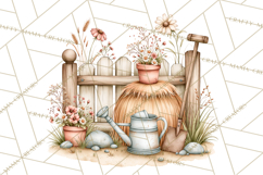 Cottage Pantry Farmhouse Kitchen Clipart PNG Product Image 4