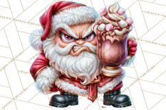 Naughty Santa Christmas Clipart PNG Product Image 2
