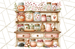 Cottage Pantry Farmhouse Kitchen Clipart PNG Product Image 2