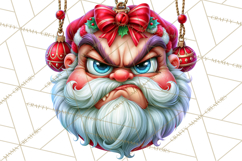 Naughty Santa Christmas Clipart PNG Product Image 3