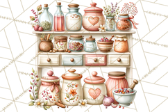 Cottage Pantry Farmhouse Kitchen Clipart PNG Product Image 3