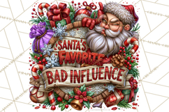 Naughty Santa Christmas Clipart PNG Product Image 4
