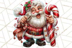 Naughty Santa Christmas Clipart PNG Product Image 5