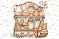 Cottage Pantry Farmhouse Kitchen Clipart PNG Product Image 5