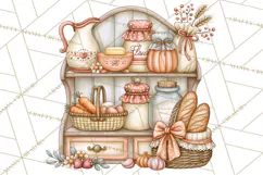 Cottage Pantry Farmhouse Kitchen Clipart PNG Product Image 5