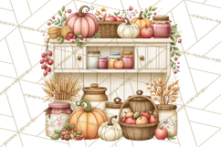 Cottage Pantry Farmhouse Kitchen Clipart PNG Product Image 2