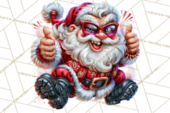 Naughty Santa Christmas Clipart PNG Product Image 4