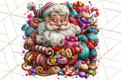 Naughty Santa Christmas Clipart PNG Product Image 5
