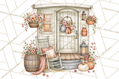 Cottage Pantry Farmhouse Kitchen Clipart PNG Product Image 4