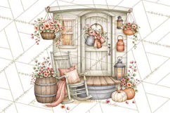 Cottage Pantry Farmhouse Kitchen Clipart PNG Product Image 4