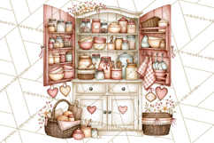 Cottage Pantry Farmhouse Kitchen Clipart PNG Product Image 5