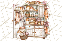 Cottage Pantry Farmhouse Kitchen Clipart PNG Product Image 3