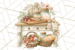 Cottage Pantry Farmhouse Kitchen Clipart PNG Product Image 5