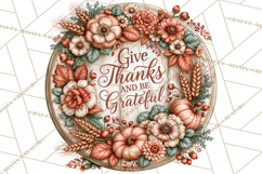 Inspirational Round Floral Door Sign PNG Designs Product Image 4