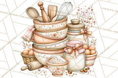 Cottage Pantry Farmhouse Kitchen Clipart PNG Product Image 3