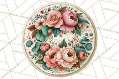 Inspirational Round Floral Door Sign PNG Designs Product Image 5