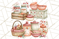 Cottage Pantry Farmhouse Kitchen Clipart PNG Product Image 2