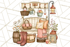 Cottage Pantry Farmhouse Kitchen Clipart PNG Product Image 4