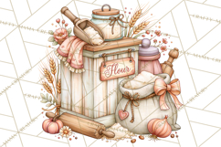 Cottage Pantry Farmhouse Kitchen Clipart PNG Product Image 5