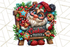 Naughty Santa Christmas Clipart PNG Product Image 3