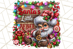 Naughty Santa Christmas Clipart PNG Product Image 4