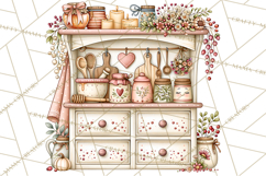 Cottage Pantry Farmhouse Kitchen Clipart PNG Product Image 5