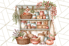 Cottage Pantry Farmhouse Kitchen Clipart PNG Product Image 3