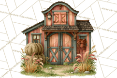Prairie Homestead Rustic PNG Artwork Product Image 3