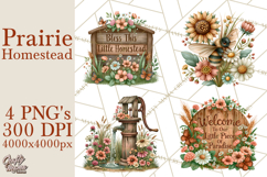 Prairie Homestead Rustic PNG Artwork Product Image 1