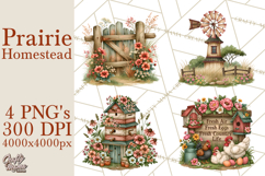 Prairie Homestead Rustic PNG Artwork Product Image 1