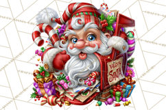 Naughty Santa Christmas Clipart PNG Product Image 3