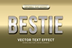 Editable Elegant and Sparkling Text Effect with Bestie Text Product Image 1
