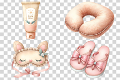 Pink Summer Vacation | Watercolor Beach Travel Holiday PNG Product Image 5