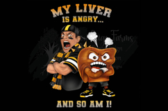 Funny Football Fan drinking Shirt black and gold png Product Image 5