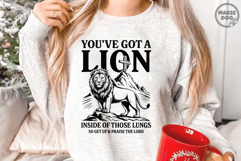 You&#039;ve Got A Lion Inside Of Those Lungs|Lion Jesus SVG Product Image 5