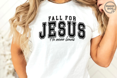 Fall for Jesus He Never Leaves|Christian Faith Fall Quote Product Image 5