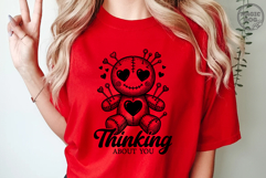 Thinking About You Voodoo Doll With Hearts|Creepy Valentine Product Image 5