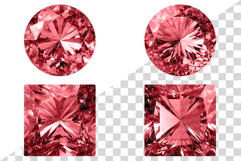 Red Gemstone | Watercolor ClipArt PNG Jewel Crystal Ruby Product Image 5