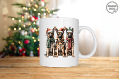 German Shepherd Christmas|Christmas Dog with Santa Hat Product Image 5
