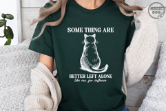 Some Things Are Better Left Alone Introvert Cat Quote SVG Product Image 5
