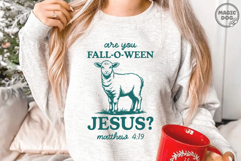 Are You Fall-O-Ween Jesus|Retro Fall Religious|Follow Jesus Product Image 5