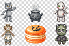 Halloween Knits | Doll spooky Texture Cute pumpkin ghost PNG Product Image 5