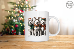 Husky Christmas|Siberian Husky Santa Hat|Christmas Lighting Product Image 5