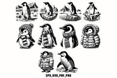 40 Penguin SVG Vector Bundle Product Image 5