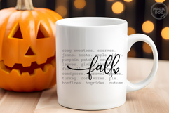 Fall Autumn Words|Cozy Season|Fall Quote|Farmhouse Decor SVG Product Image 5