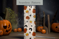 Seamless Halloween Pattern | Silly Ghosts, Pumpkins, Bats Product Image 5