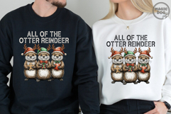 All of the Otter Reindeer|Otter Christmas|Animal Holiday PNG Product Image 3