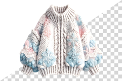 Girl's Winter Sweaters | watercolor clipart cute knit lace Product Image 5