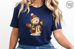 Watercolor Snowman|Christmas Holiday Cozy Winter Patchwork Product Image 5