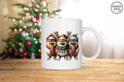 Pomeranian Christmas|Pom Dog Holiday|Santa Hat Dog Lights Product Image 5